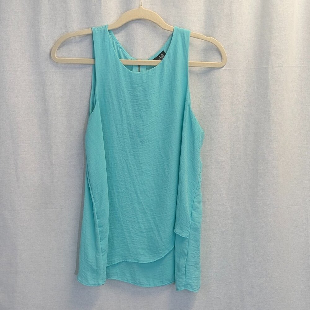 a.n.a. Teal Layered Tunic Size Medium